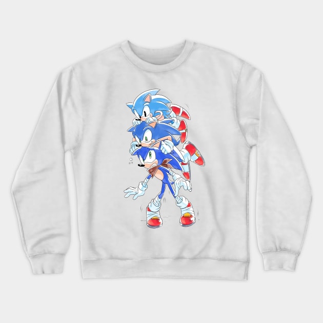 Sonic Generations Crewneck Sweatshirt by Luvkay